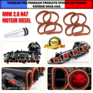 KIT SUPPRESSION CLAPET VOLET COLLECTEUR D'ADMISSION + JOINTS BMW N47 2L DIESEL - Bild 1 von 9