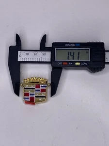 NEW NOS Crest for 1980's-90's Cadillac Gold Roof Sail Panel Emblem Badge - Picture 1 of 2
