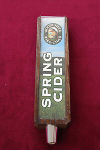 Wood Chuck 9" Wooden Beer Tap Handle / Pull Spring Cider Fall Cider