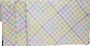 Set 3 Tovagliette Stesso Tessuto (13"x18") MULTICOLORE DIAMANTI COLOR PASQUA,T&CL - Foto 1 di 17