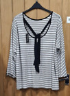 Simply Be stripe flutted top size 28 FL39