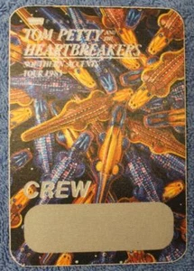 Vintage Genuine Tom Petty Southern Accents '85 Tour Satin Backstage Pass CREW - Picture 1 of 2