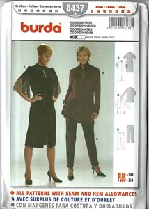Burda 8437 - Patrón de costura - Vestido, túnica, pantalones - Falta tallas para mujer 12-24 - Imagen 1 de 2