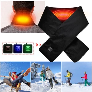 USB Beheizter Schal Elektrischer Nackenwärmer Hals Winter Wärmeschal Heizschal - Bild 1 von 24