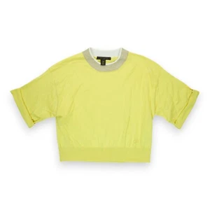 Louis Vuitton Girls Top Shirt Yellow Short Sleeve Golden Neck Size XS 155/72A - Picture 1 of 4