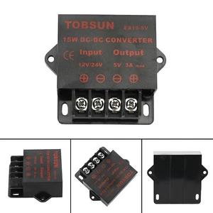 DC 12/24V Step Down Auf DC 5V 3A 15W Spannungsregler Reduzierer Leistungswandler - Bild 1 von 11