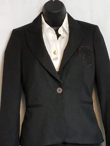 Coquille Womens Sz 2 Black Silk Lining Jacket Blazer  (Shirt Sold Separately) - Picture 1 of 7
