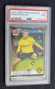 2019-20 Topps Chrome Bundesliga Erling Haaland #72 (RC) PSA 9 - Picture 1 of 2