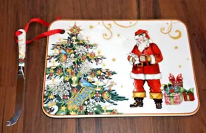 WILLIAMS-SONOMA TWAS THE NIGHT BEFORE CHRISTMAS CHEESE BOARD NEW NO BOX - Picture 1 of 2