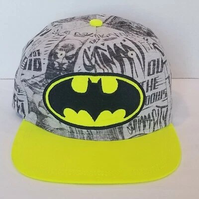 Бэтмен бейсболки молодежи шляпа бейсбольная кепка из тени неоновые желтые поля - Изображение 1 из 4