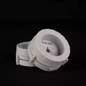 2X Teac Off-White Nab Hub Adapters Clamp For 1/4" Inch Open Tape Reels - Picture 1 of 6
