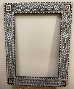 Handmade Mirror Wall Frames Decor, Art Decor Furniture, Wood Mirror Frame Inlaid - Picture 1 of 16