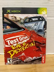 XBOX TEST DRIVE VIGILIA DELLA DISTRUZIONE COVER ART ORIGINALE - NO GIOCO - Foto 1 di 2