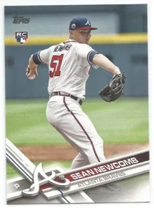 Tarjeta de novato de béisbol Sean Newcomb Atlanta Braves 2017 Topps Update - Imagen 1 de 2