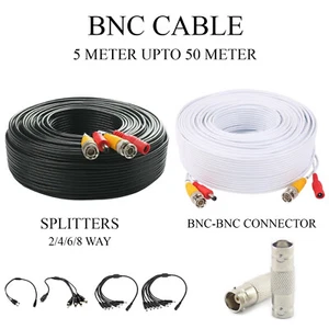 BNC 5M-50M CCTV DC Power Lead Security Camera DVR Video Record Extension Cable - Picture 1 of 37