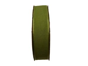 Offray Jungle Green San Marino Ribbon 7/8 inch wide x 10 yards Woven B42 - Picture 1 of 5