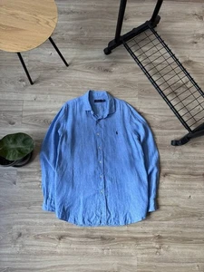 Camisa Polo Ralph Lauren de lino con botones para hombre talla XXL - Imagen 1 de 4