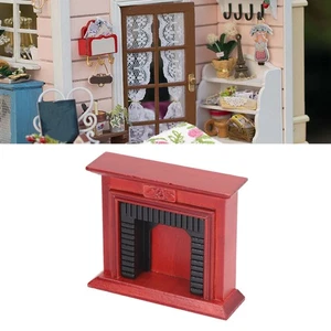 Dollhouse Fireplace 1:12 Scale Birch Model Accessory for Kids & Children - Foto 1 di 11
