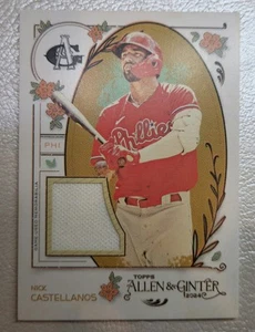 2024 Topps Allen & Ginter Nick Cadtellanos Relic #AGR-NCA Phillies - Picture 1 of 2