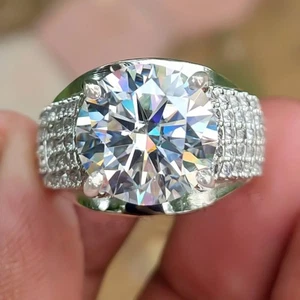 7.25 Ct Certified White Diamond Solitaire Ring – Back to School Gift Idea - Picture 1 of 4