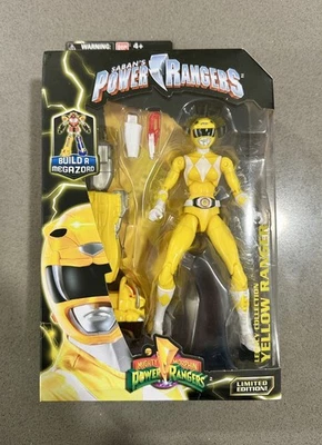 NUEVO: Mighty Morphin Power Rangers Legacy Yellow Ranger Build A Megazord Foto 1 de 4