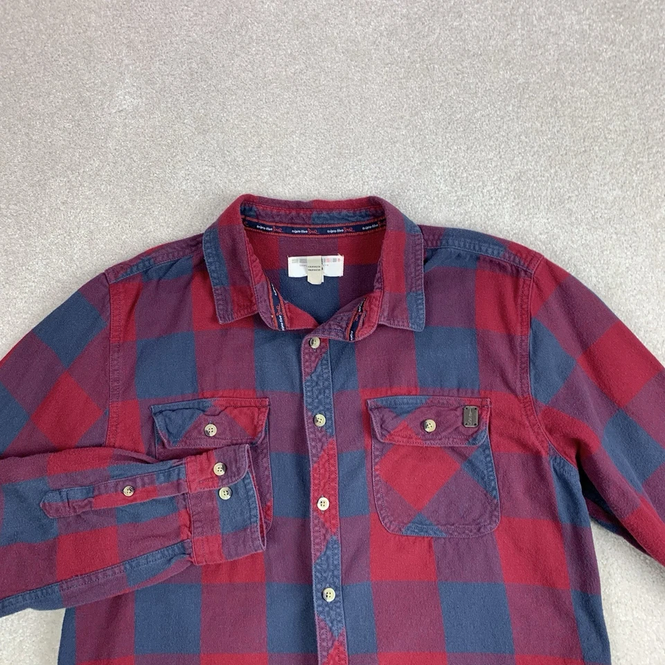 Camisa a Cuadros Triple Five Soul De Colección Abotonada Talla Mediana Franela Manga Larga y2k Foto 1 de 4