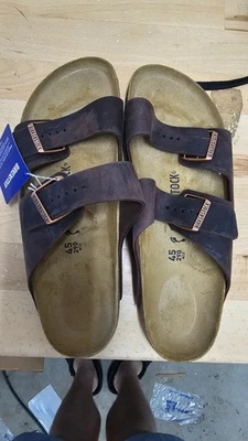 Birkenstock Unisex Arizona Oiled Leather, Various Sizes, Mens 12 EU45 - Image 1 of 4