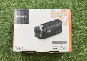 SONY Handycam Video Camera with 2.7-Inch LCD Black HDR-CX240 Model Brand New - Picture 1 of 5