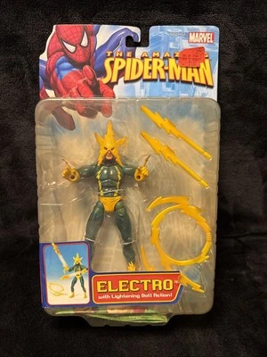 Figura de acción eléctrica ToyBiz Amazing Spider-Man Serie 4 - Sellada Foto 1 de 4