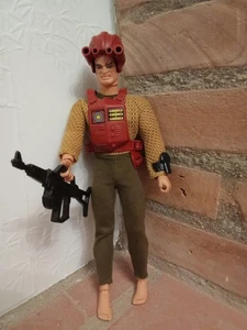 FIGURINE VINTAGE-BIG JIM-COMMANDO-BARON FANGG-MATTEL-1984-AVEC TENUE D'ORIGINE - Imagen 1 de 10