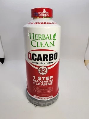 Herbal Clean QCarbo 32 Same-Day Maximum Detox Supplement Drink,  Tropical - Image 1 of 4