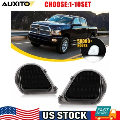 LED 侧镜水坑灯适用于道奇 Ram 10-22 1500 经典 3500 4500 2-10X — 第 1/4 张图片