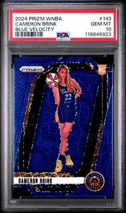 2024 Prizm WNBA Cameron Brink RC Rookie Blue Velocity PSA 10 GEM MT - Picture 1 of 2