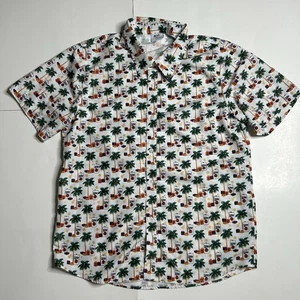 Camisa Hawaiana Miller Lite Beer AOP Abotonada Manga Corta Para Hombre Talla Mediana M - Imagen 1 de 6