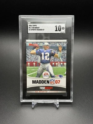 2006 Topps Tom Brady #13 EA Sports Madden 07 罕见 SGC 10 — 第 1/4 张图片