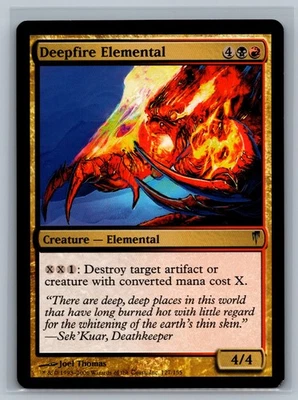 Magic The Gathering Coldsnap Deepfire Elemental #127/155 MTG TCG CCG - Image 1 of 2