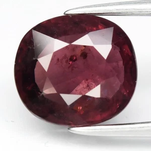 💎 2.84ct 8.5x7.8mm Cushion Purplish Red Ruby - Heated, Malawi Gemstone - Picture 1 of 4