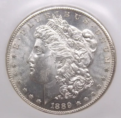 1889 "S" Morgan SILVER Dollar $1 NGC MS63 #056 Unc BU Uncirculated ECC&C, Inc. - Image 1 of 4
