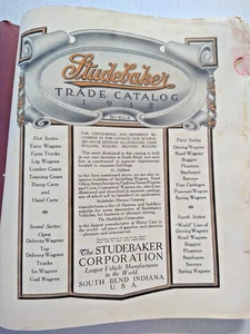 Rare 1912 Studebaker Vehicles WAGONS Trade Edition Catalog No. 604 - Bild 1 von 24