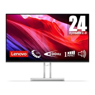 Lenovo L24i-4A 23.8" Full HD IPS Monitor - Grey - Image 1 of 4
