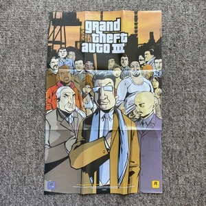 Grand Theft Auto III 3 Promotional Map Poster Playstation 2 - 34cm x 54cm - Picture 1 of 10
