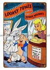 1950 Looney Tunes Comic Merrie Melodies metal tin sign home decorating company