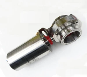 2''/ 51mm Tri Clamp Sanitary Pneumatic Actuator Stainless Steel Butterfly Value - Picture 1 of 10