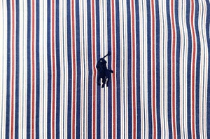 Polo Ralph Lauren Shirt Mens 2XLT Red,White,Blue Striped Cotton Long Sleeve - Picture 1 of 3