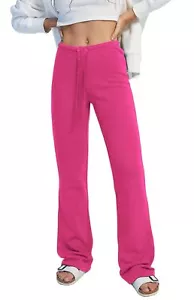 Lueluoye Damen-Jogginghose mit breitem Bein, lässig lose bequem, Kordelzug, mittel - Bild 1 von 5