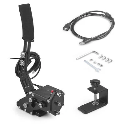 USB Handbrake SIM For PS4/PS5 Logitech G29 PC Racing Games Hand Brake with Clamp - Image 1 of 4