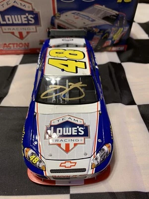 Jimmie Johnson Gold Autografiado #48 Lowes Memorial Day 2009 1/24 Foto 1 de 4