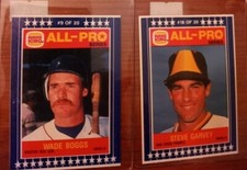 1986 Burger King MSA All-Pro Series Singles Choose your cards