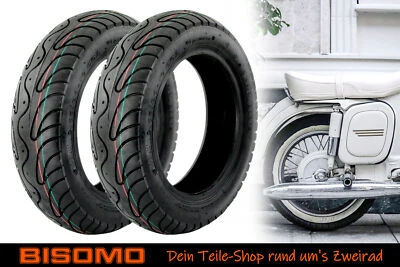 2x Roller Reifen 90/90 x 10 Zoll VRM134 Straßenprofil TL 50J verstärkt VeeRubber - Bild 1 von 4
