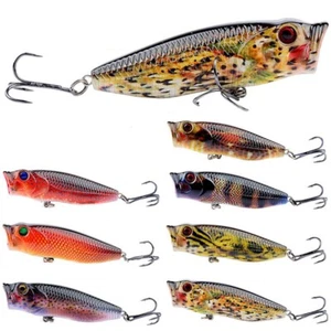 7 Stück Popper Angelköder 14g Crankbait Hard Swimbait Kunststoff Kunstköder - Bild 1 von 10